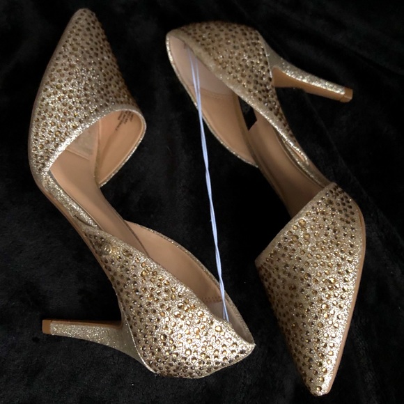 NWOT 👠 Jones NY Sparkly Gold Glitter & Sequin Pumps Ladies Sz.9! - Picture 13 of 15